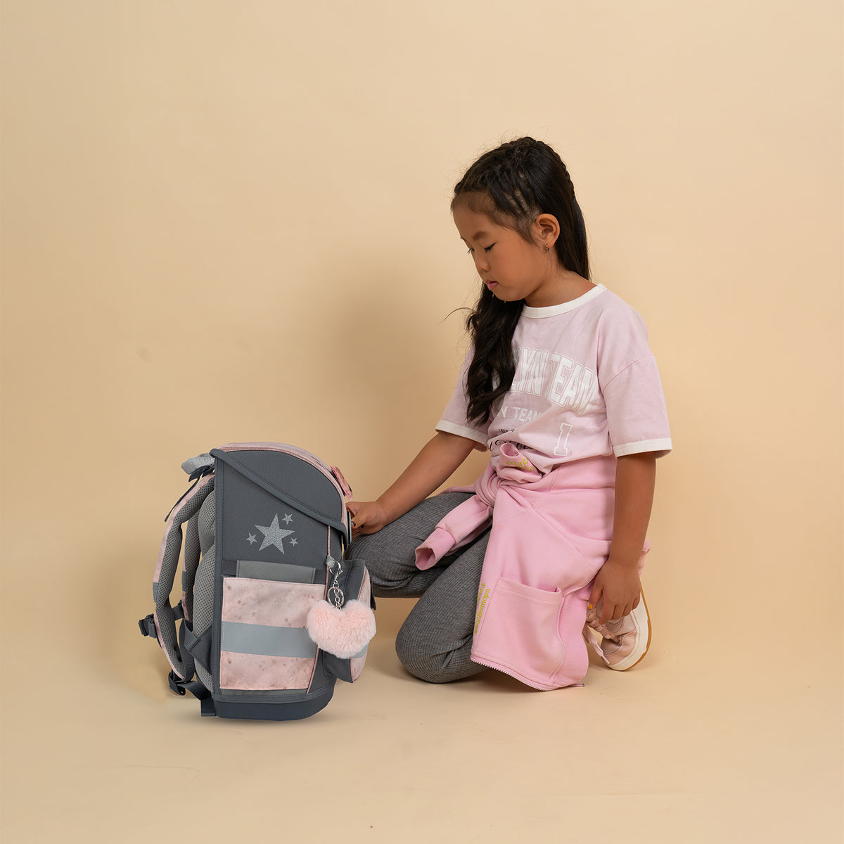 Ergonomic School Bag Set for Girls – Belmil Compact Belle Pirouette schoolbag set 5 pcs