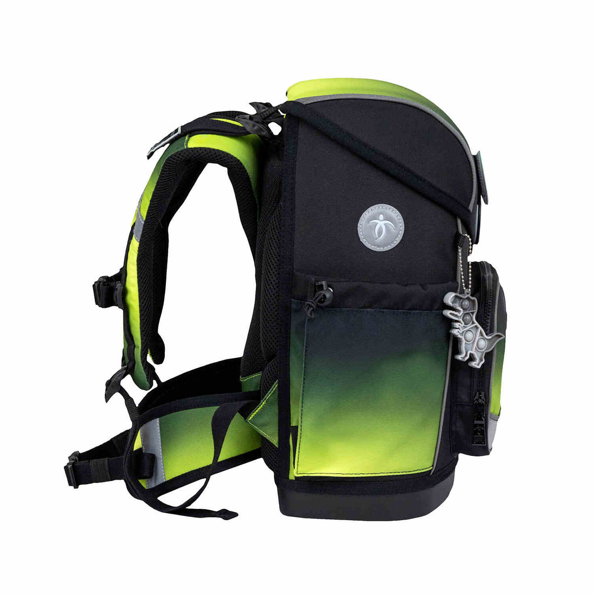 Premium Compact Plus Black Green Schulranzen Set 5tlg.