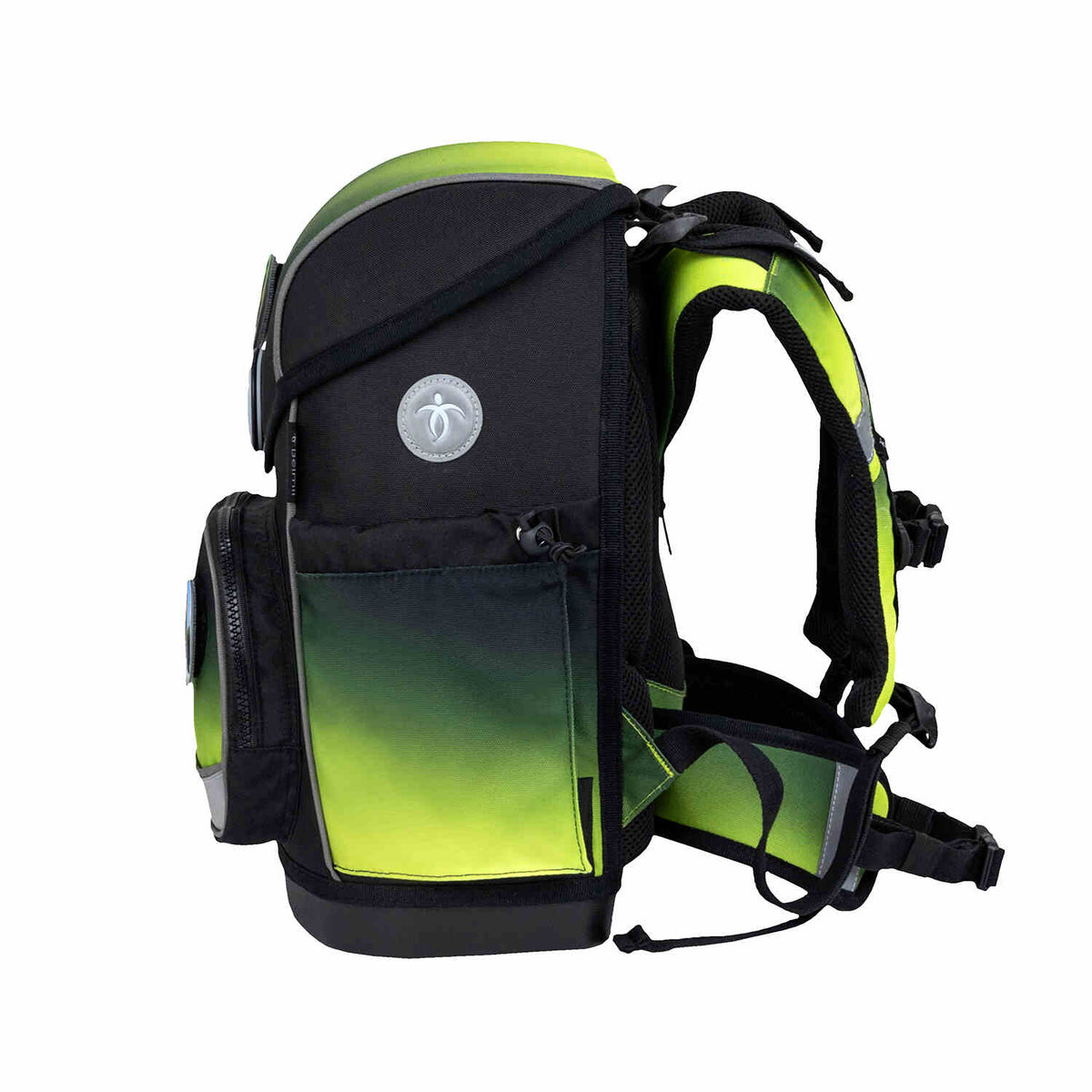Premium Compact Plus Black Green Schulranzen Set 5tlg.