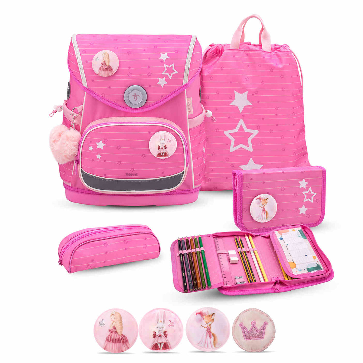 Premium Compact Plus Candy Schulranzen Set 5tlg.