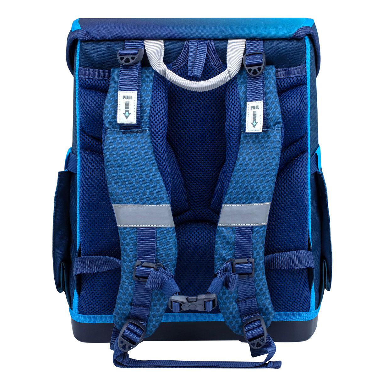 Dinosaur raincoat included in the Belmil Compact Ergonomic School Bag Set “Racing Blue Neon” Design + Dinosaur Raincoat – 5-Piece Set for Boys, designed to fit over the school bag.