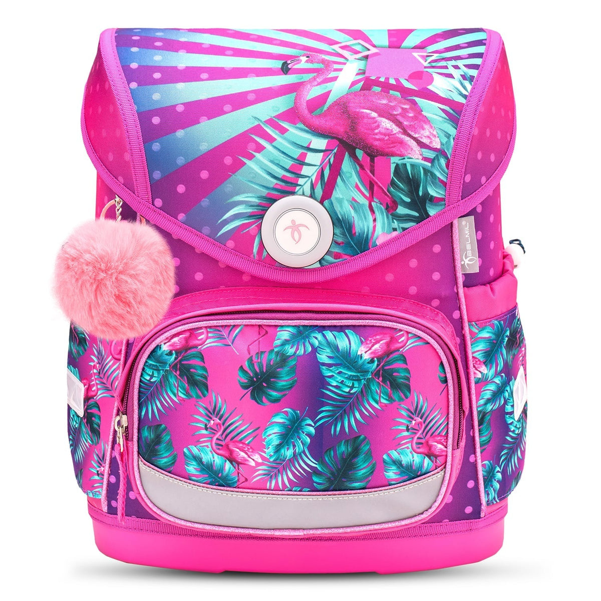 Compact Tropical Flamingo Schulranzen