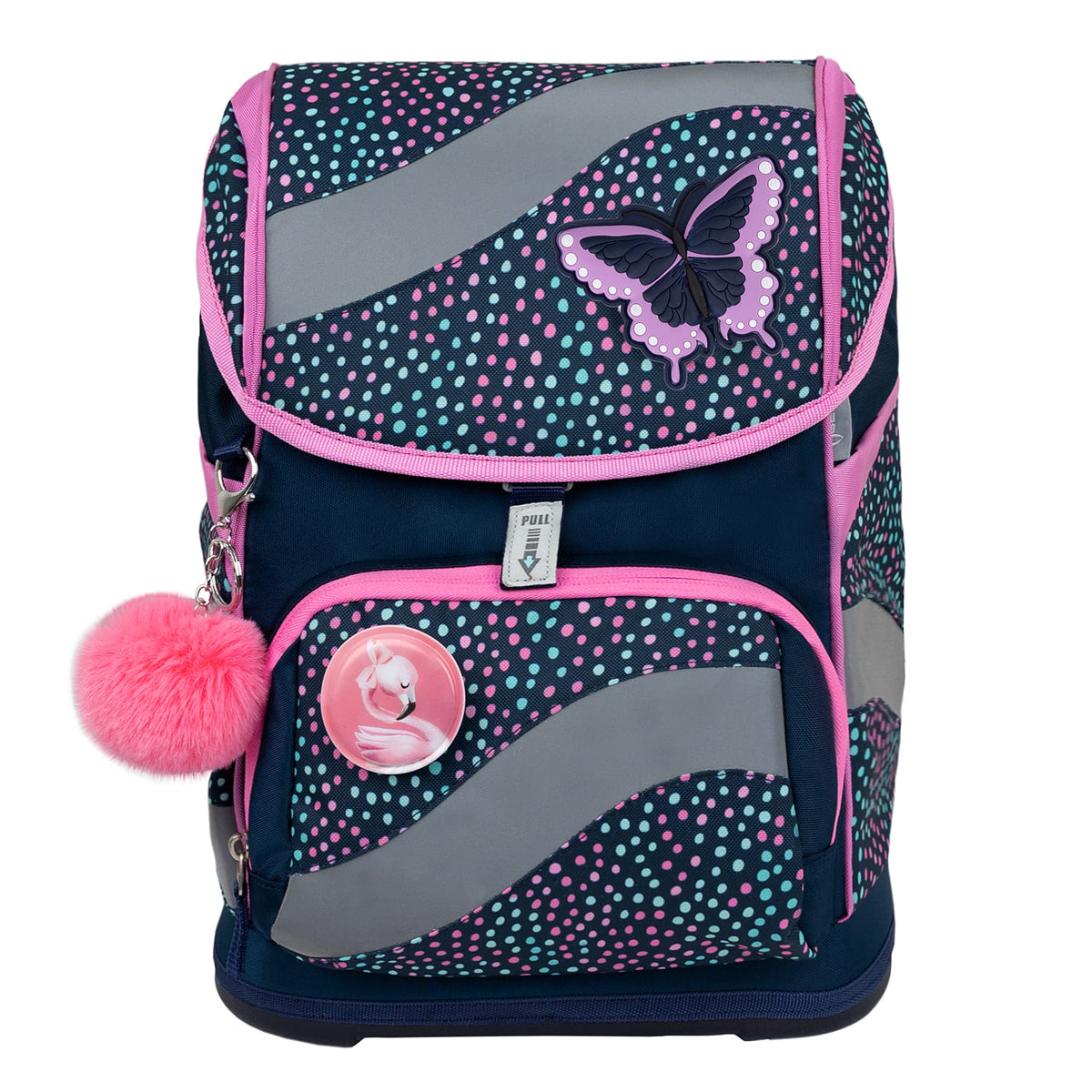 Velcro Rubber Patch Blue Butterfly