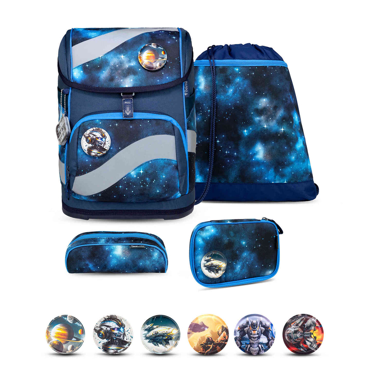 Smarty Galaxy Light Schulranzen Set 5 tlg.