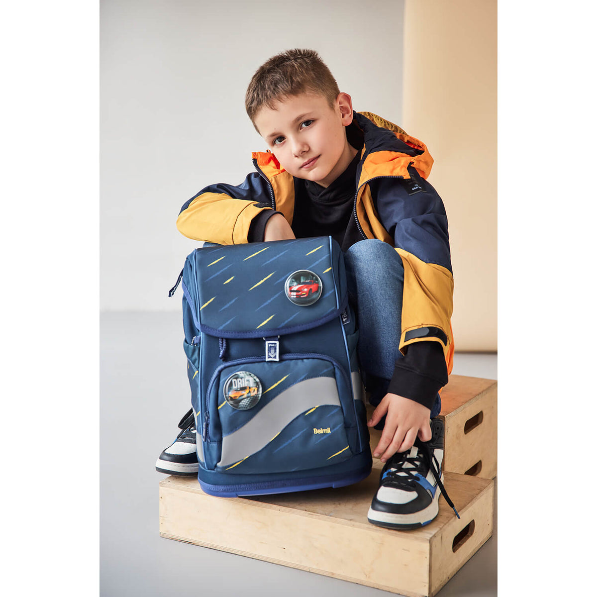 Premium Belmil School Bag Set for Boys – Smarty Plus Orion Blue schoolbag set 6 pcs