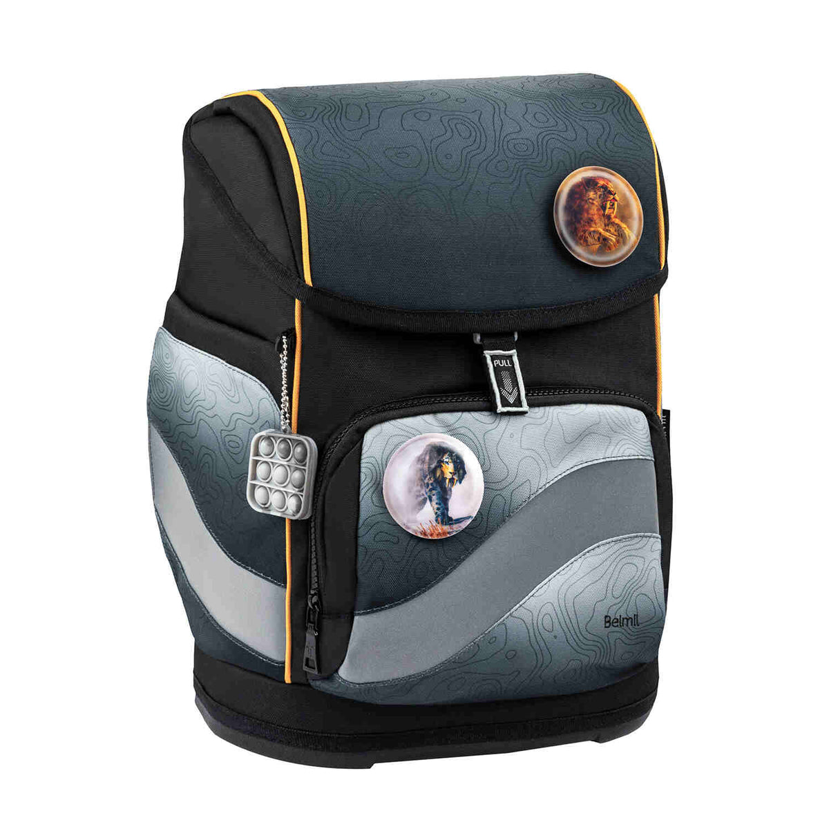 Smarty Plus Black Grey Schulranzen Set 5tlg.