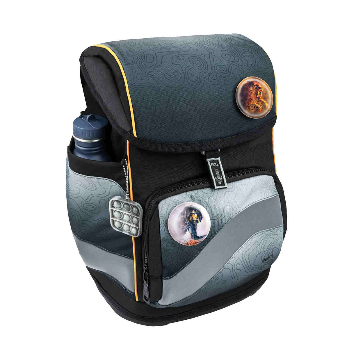 Smarty Plus Black Grey Schulranzen Set 5tlg.