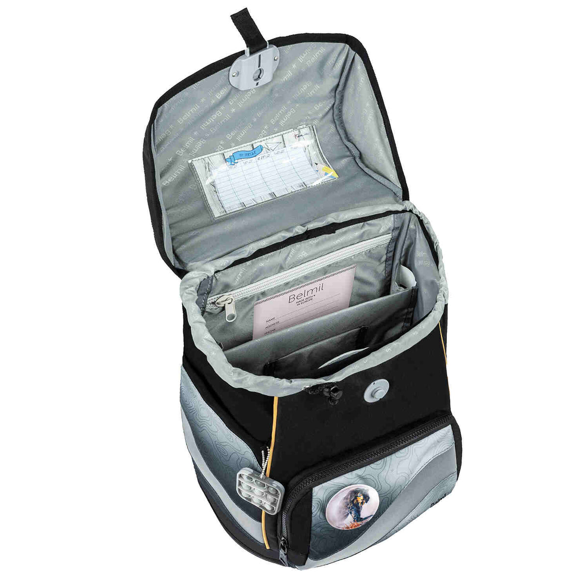 Smarty Plus Black Grey Schulranzen Set 5tlg.