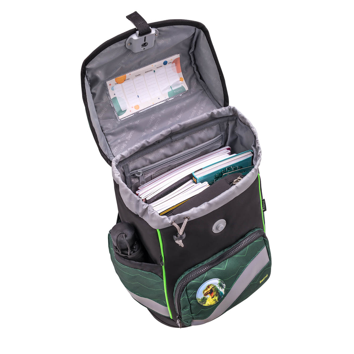 Premium Belmil School Bag Set for Boys – Smarty Plus Twist of Lime schoolbag set 5 pcs