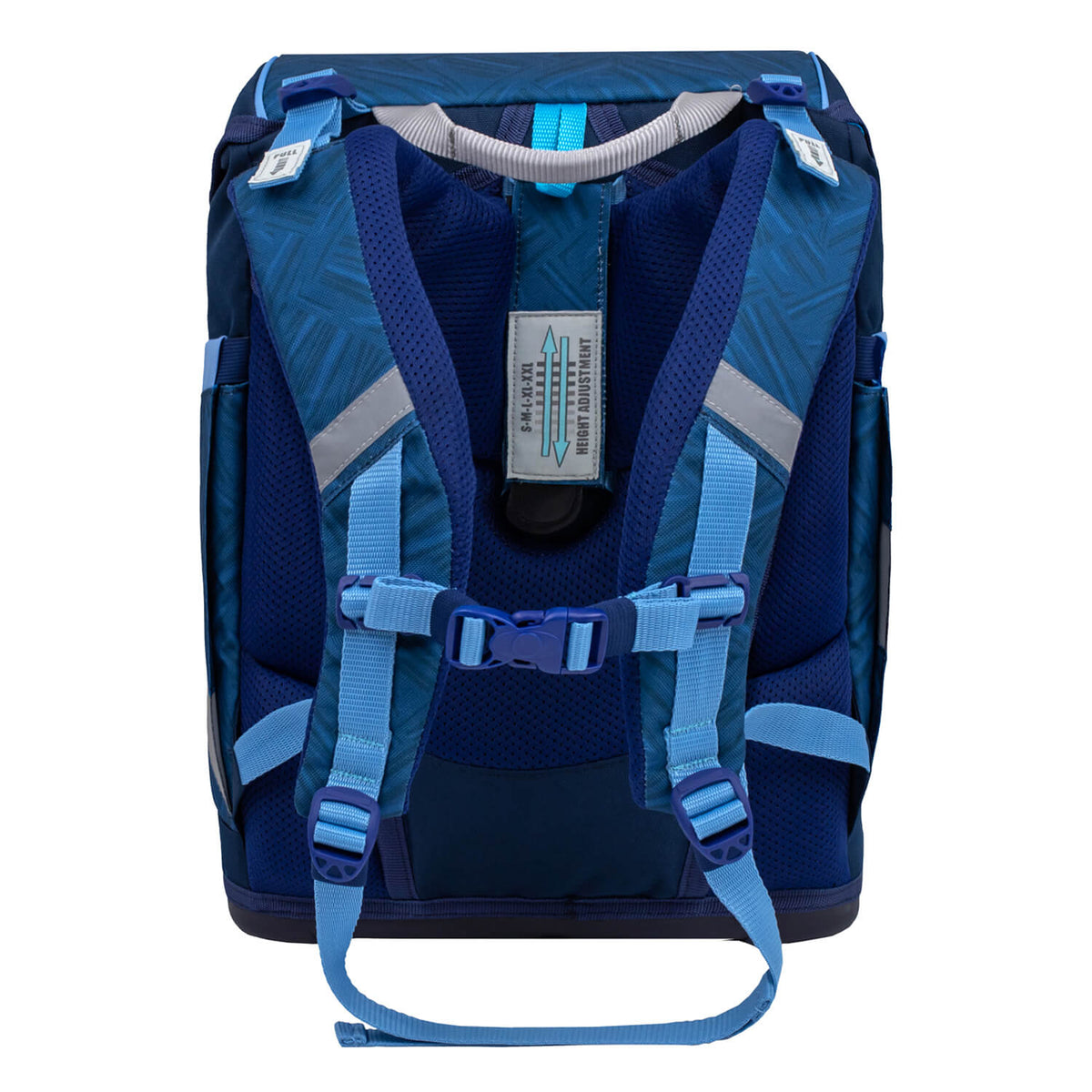 Interchangeable patches of the Belmil Smarty Blue Motion Ergonomic School Bag Set – 5-Piece Set with 9 Interchangeable Patches and Hip Belt, showcasing personalization options.