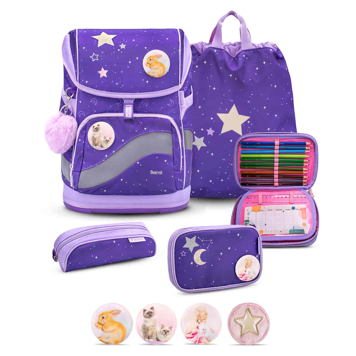Smarty Plus Dahlia Schulranzen Set 5tlg.