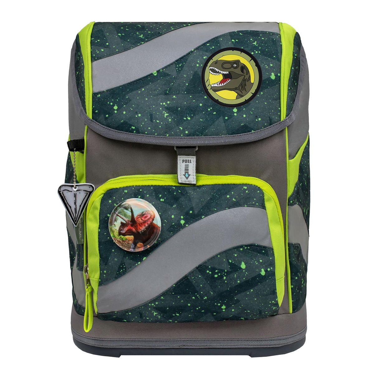 Velcro Rubber Patch Green T-rex