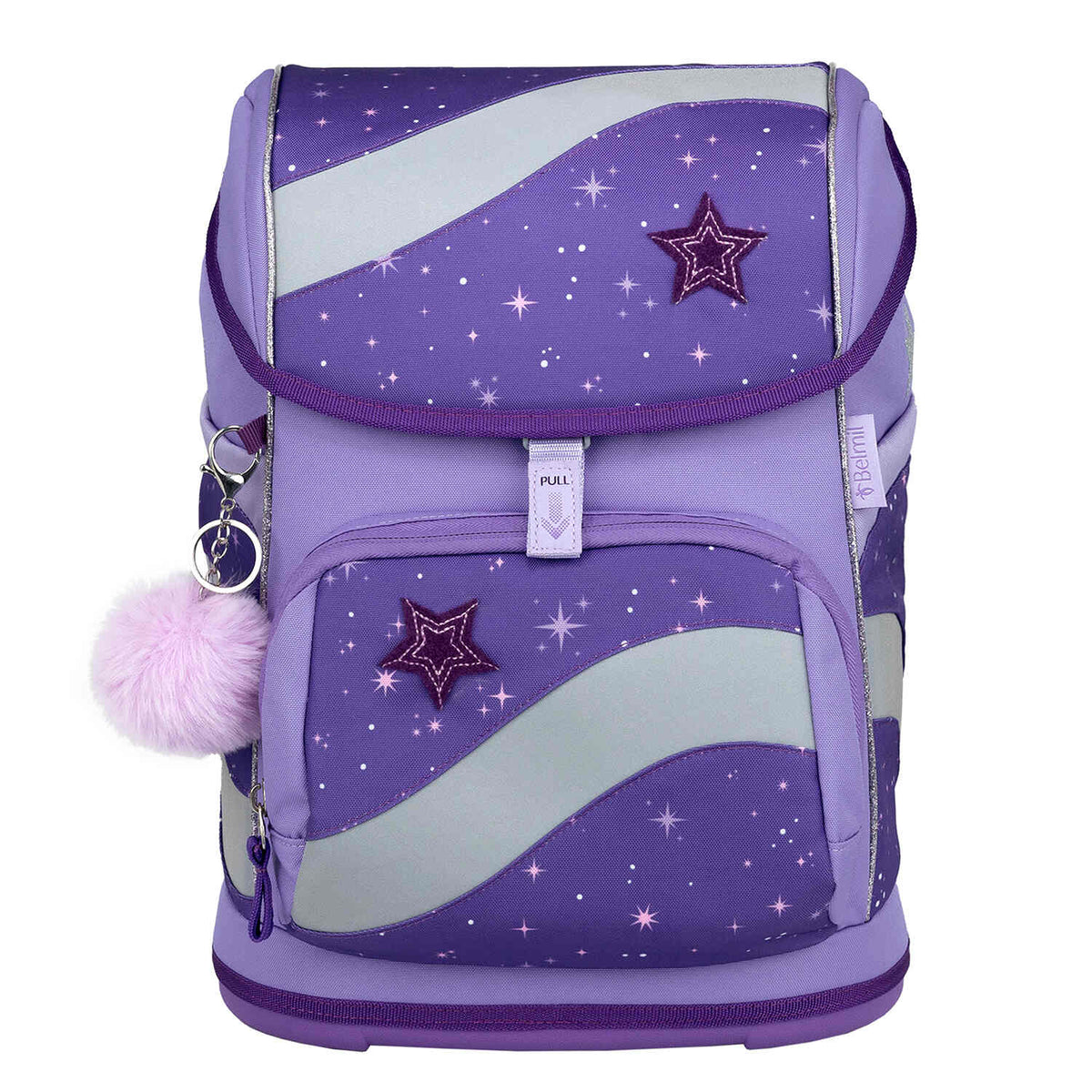 Ergonomic School Bag Set for Girls – Belmil Smarty Starlight schoolbag set 5 pcs designed for comfort and functionality.