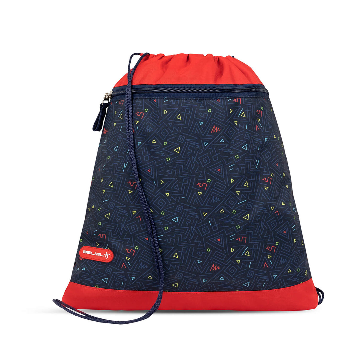Embroidered Velcro areas on the Belmil Classy Plus Ergonomic School Bag Set for Boys “Gamer” Design for personal customization.