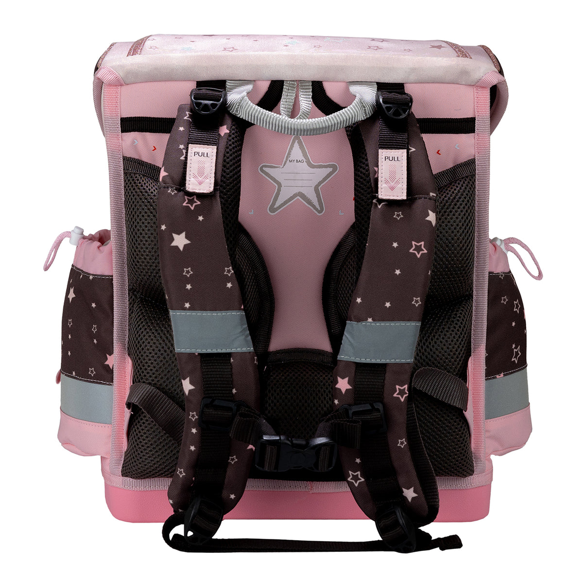 Belmil Classy Plus Champion Horses School Bag Set for Girls featuring the Forest patch set with interchangeable animal designs.