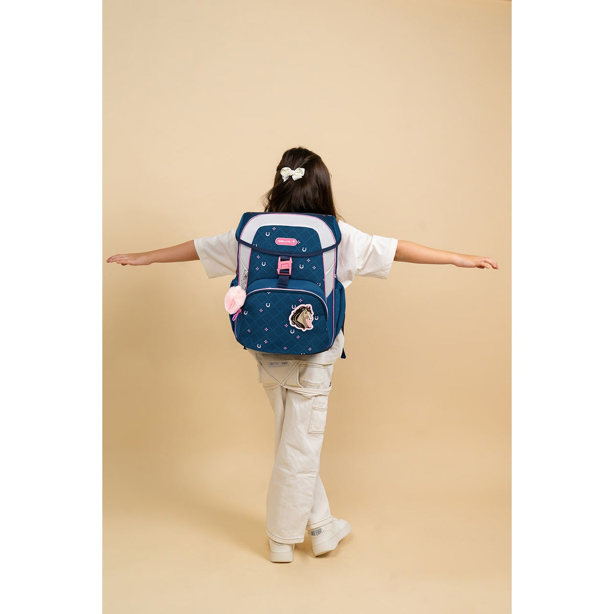 Ergonomic School Bag Set for Girls – Belmil Maxi Meet your Horses School Bag Set 5 pcs.