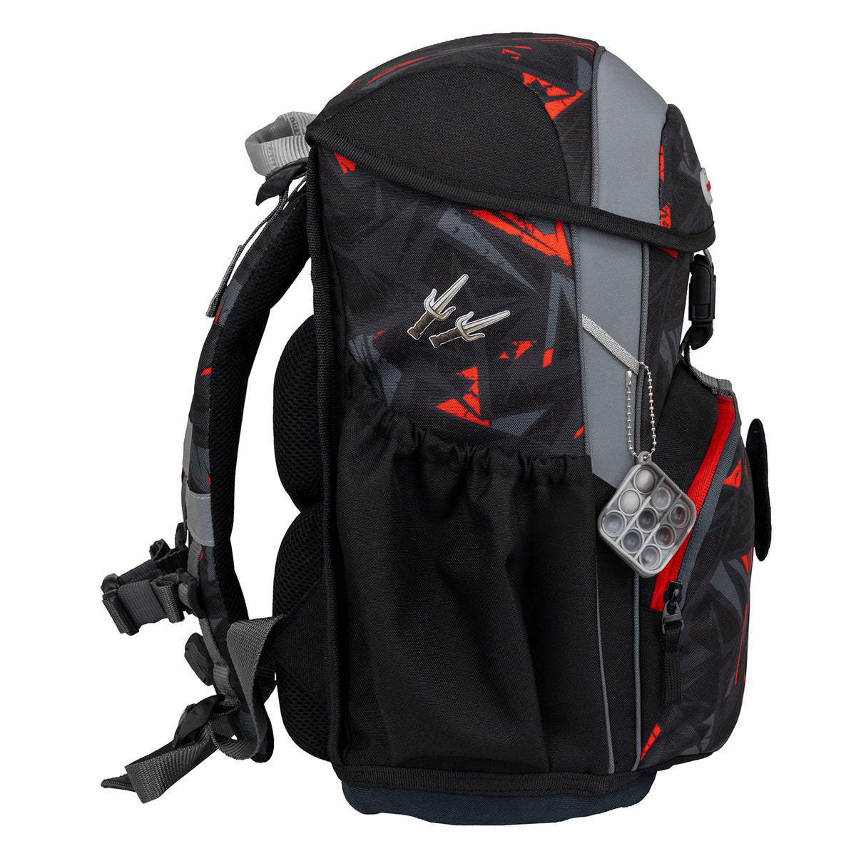 Back view of the Ergonomic School Bag Set for Boys – Belmil Maxi Ninja School Bag Set 5 pcs showing adjustable shoulder straps.