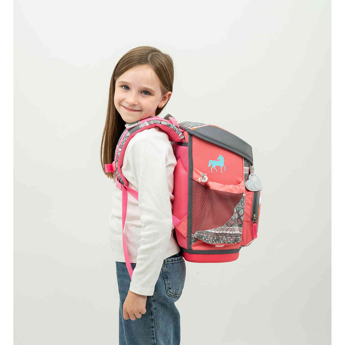 Ergonomic School Bag for Girls – Belmil Mini-Fit Aruba Blue