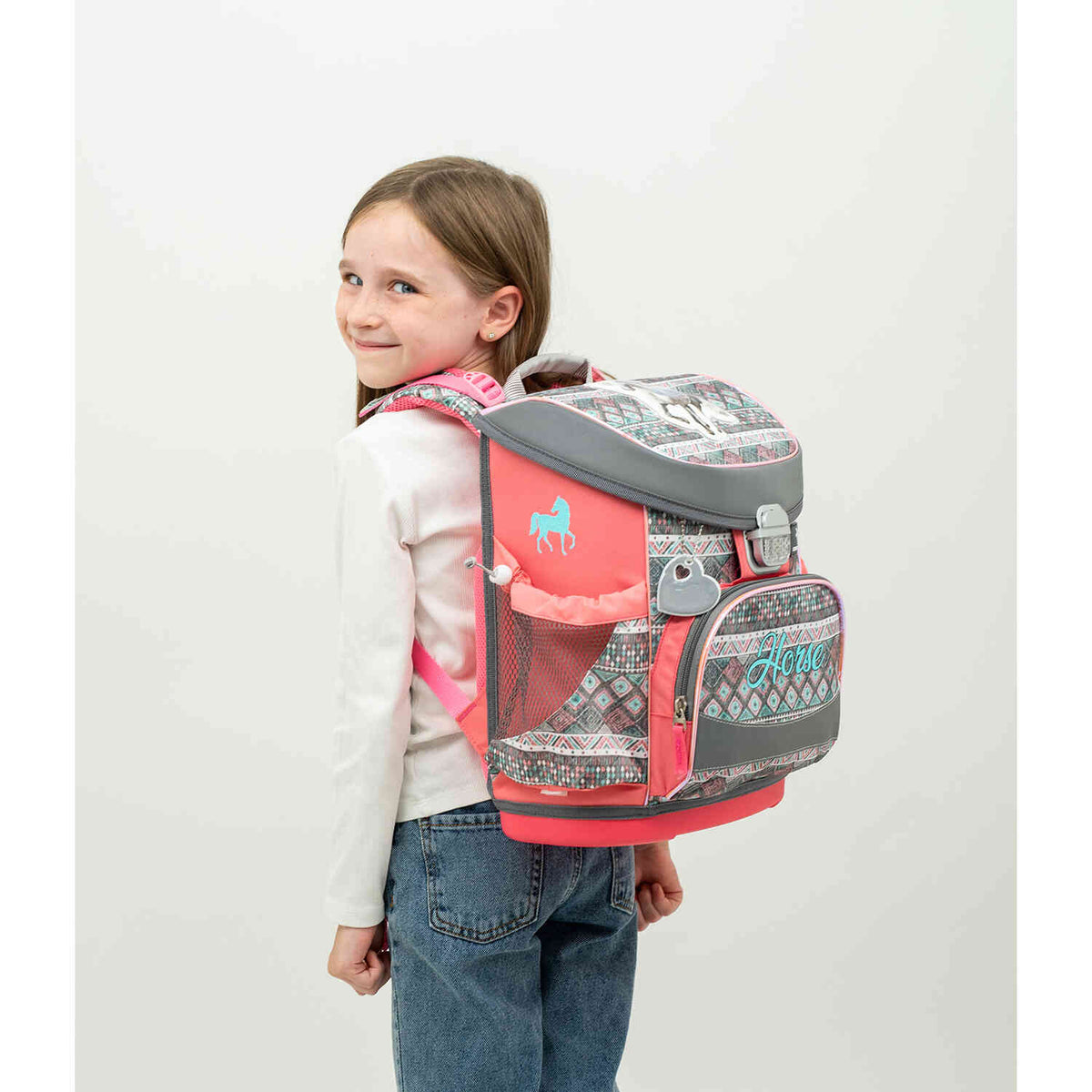 Ergonomic School Bag for Girls – Belmil Mini-Fit Aruba Blue