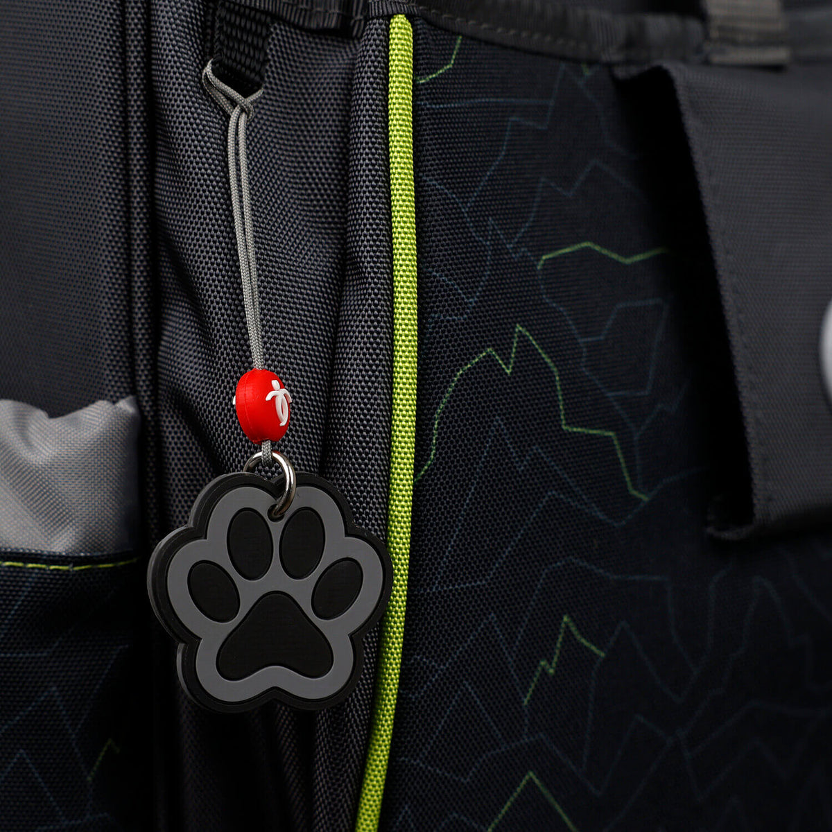 Keychain Black and Gray Paw