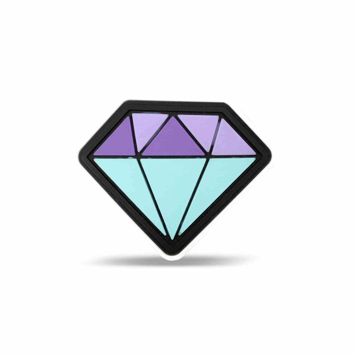 Velcro Rubber Patch Blue and Purple Diamond