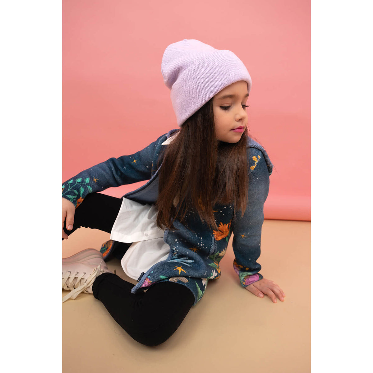Belmil by Baika Premium Girls’ Cardigan-Coat – “Dreams” Design for Transitional Weather, perfect for school wear and family outings.