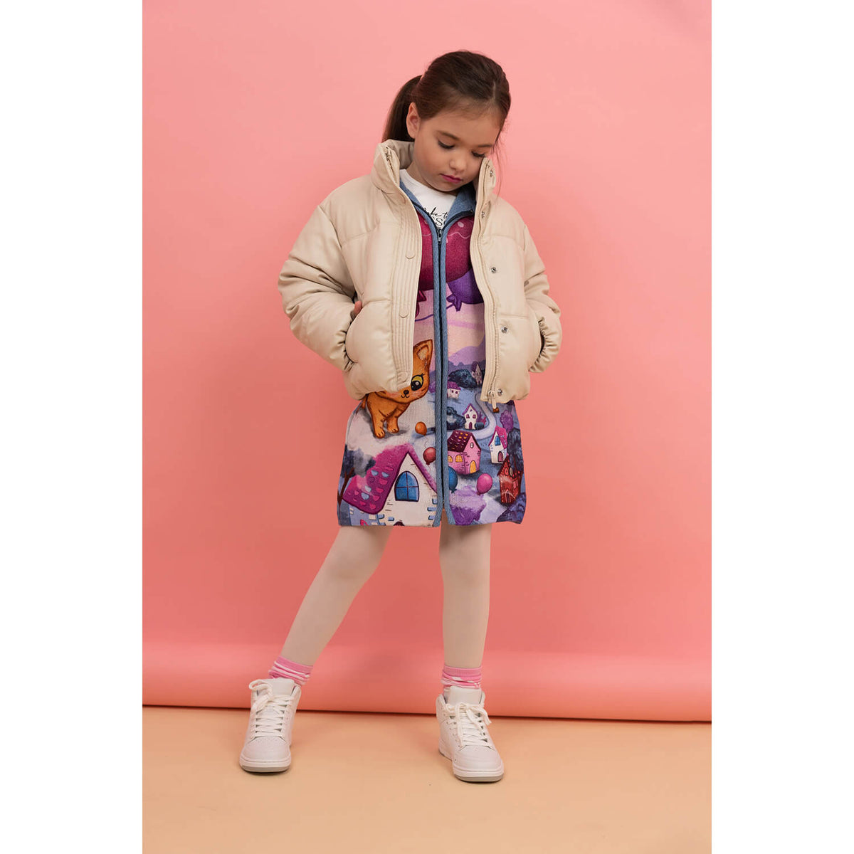 Premium Cats and Ballons Cardigan and Coat
