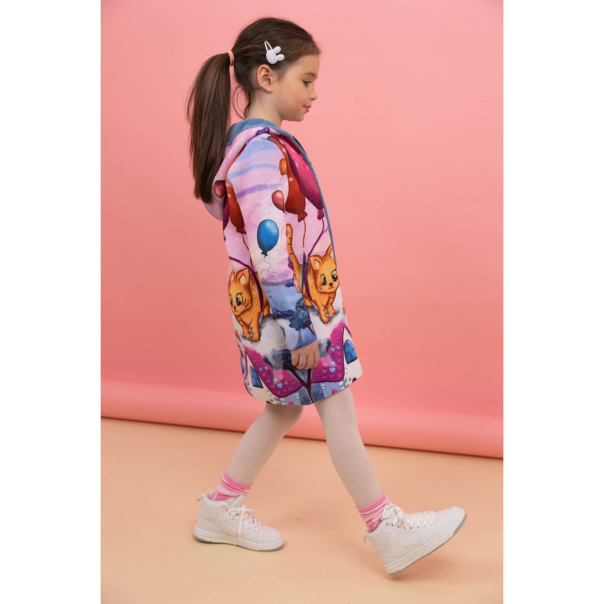 Premium Cats and Ballons Cardigan and Coat