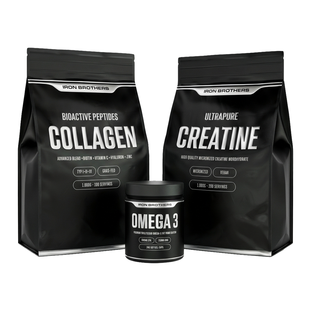 Ultimate Health Guard - Collagen + Creatine + Omega 3 Bundle von Iron Brothers - Made in Germany