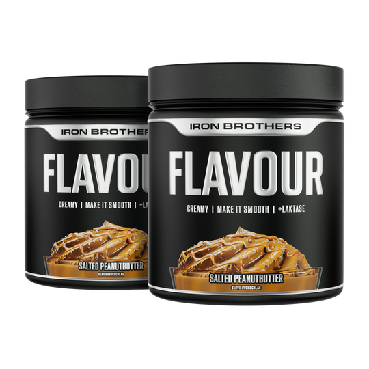 Creamy Flavour Geschmackspulver Doppelpack  von Iron Brothers - Salted Peanutbutter