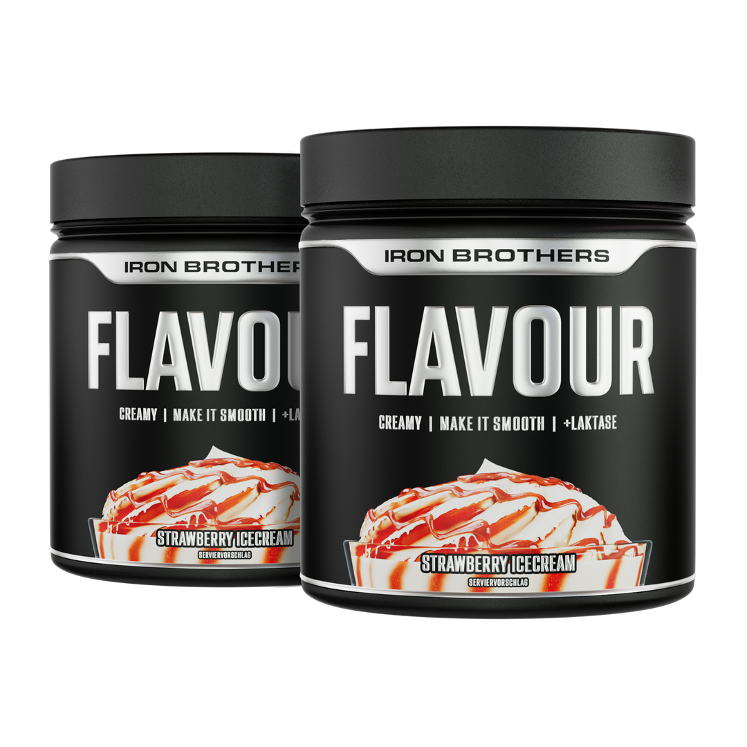 Creamy Flavour Geschmackspulver Doppelpack von Iron Brothers - Strawberry Icedream