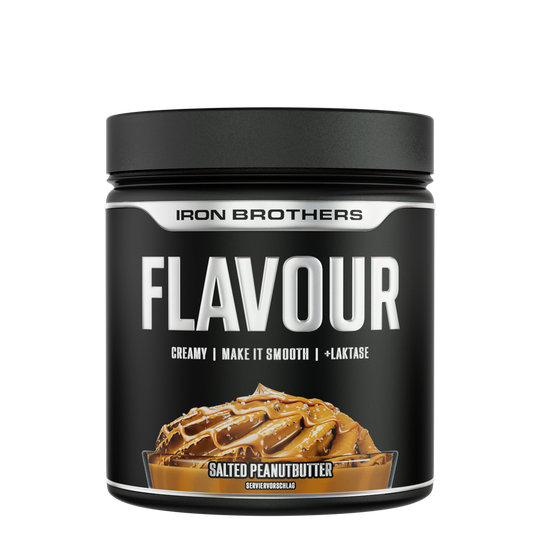 Iron Brothers Creamy Flavour Powder / Cremiges Geschmackspulver, Salted Peanutbutter Geschmack 250g Dose, Gesalzene Erdnussbutter