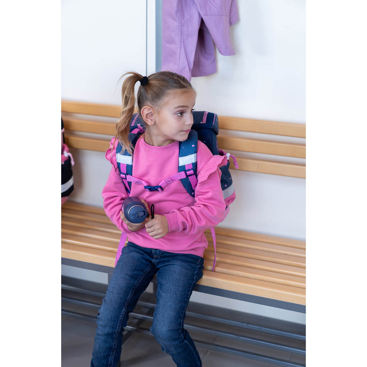 Classy Plus Hearts schoolbag set 5 pcs