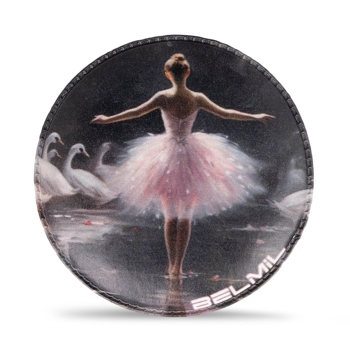 Close-up view of the Belmil Patch Set – 3-Piece Velcro Patches 'Dreamy Ballet' featuring a whimsical ballet-inspired design.