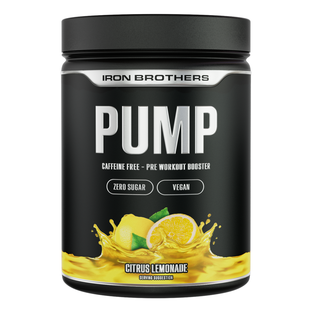 Pump Fuel Pump Pre Workout Booster von Iron Borthers, Lemon Candy Flavour 400g, Zitronen Geschmack