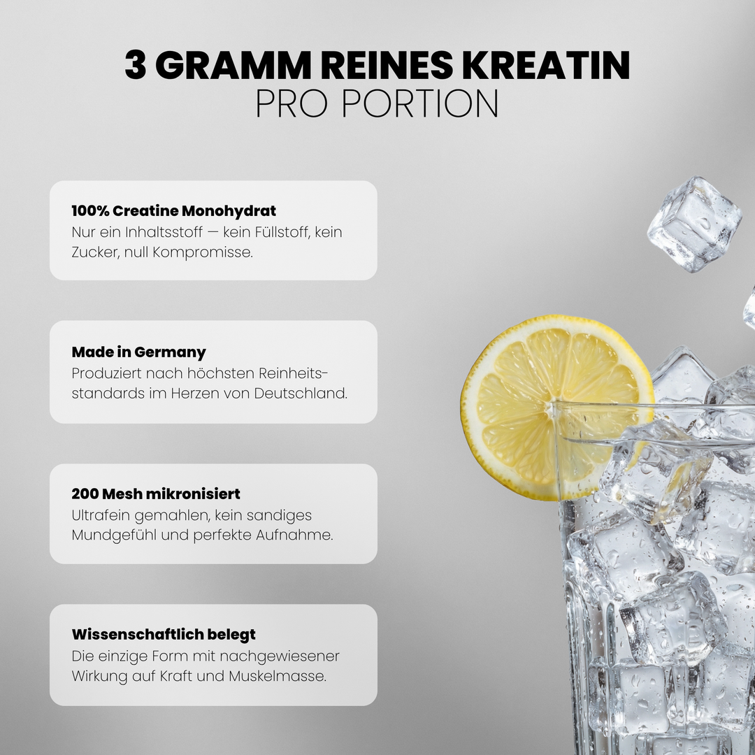 2kg Ultra Pure Creatine von Iron Brothers - Neutraler Geschmack - Vorteile #geschmack_unflavoured