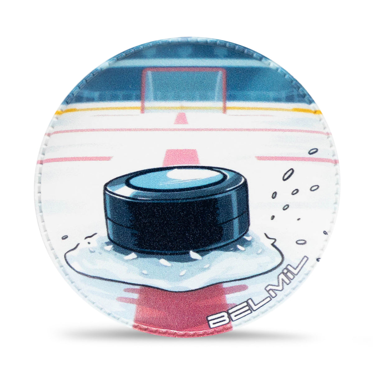 Belmil Patch Set – 3-Piece Velcro Patches 'I Love Hockey' featuring an action-packed hockey player design.