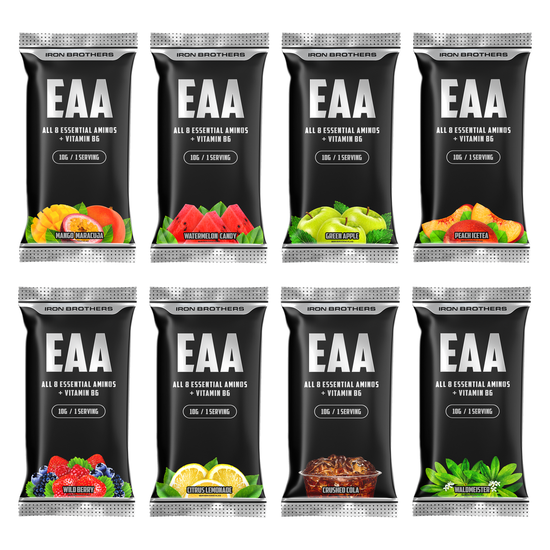 EAAs Zero Zuckerfreie essentielle Aminosäuren im Proben Paket mit allen Geschmacksrichtungen perfekt zu testen der Sorten #inhalt_8x-10g