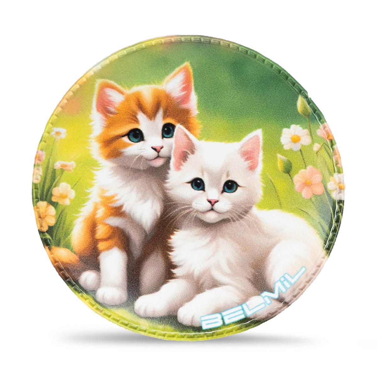 Delightful Belmil Patch Set – 3-Piece Velcro Patches 'My Pets' showcasing a fluffy kitten duo, ideal for adding charm to your accessories.