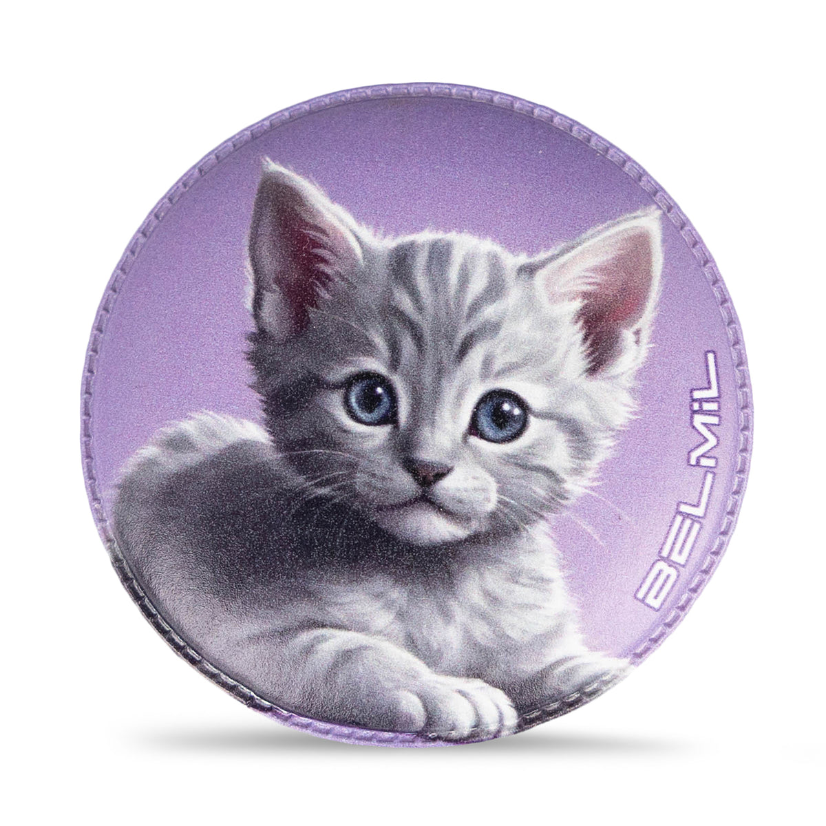 Bold purple heart patch from the Belmil Patch Set – 3-Piece Velcro Patches "My Purple Pets" perfect for personalizing your bags.