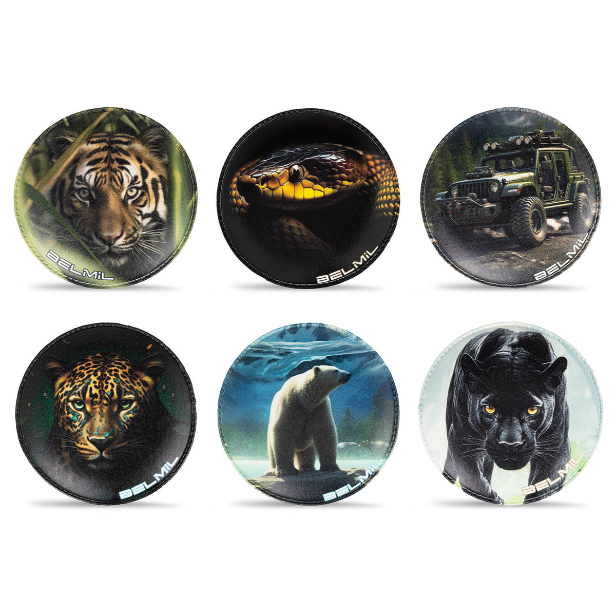 Belmil Patch Set – 6-Piece Velcro Patches "Nature Warriors"