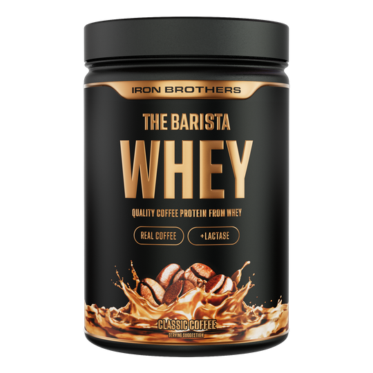 Iron Brothers The Barista Whey - Protein Kaffee Classic Coffee Geschmack 908g Dose, Kaffee Protein