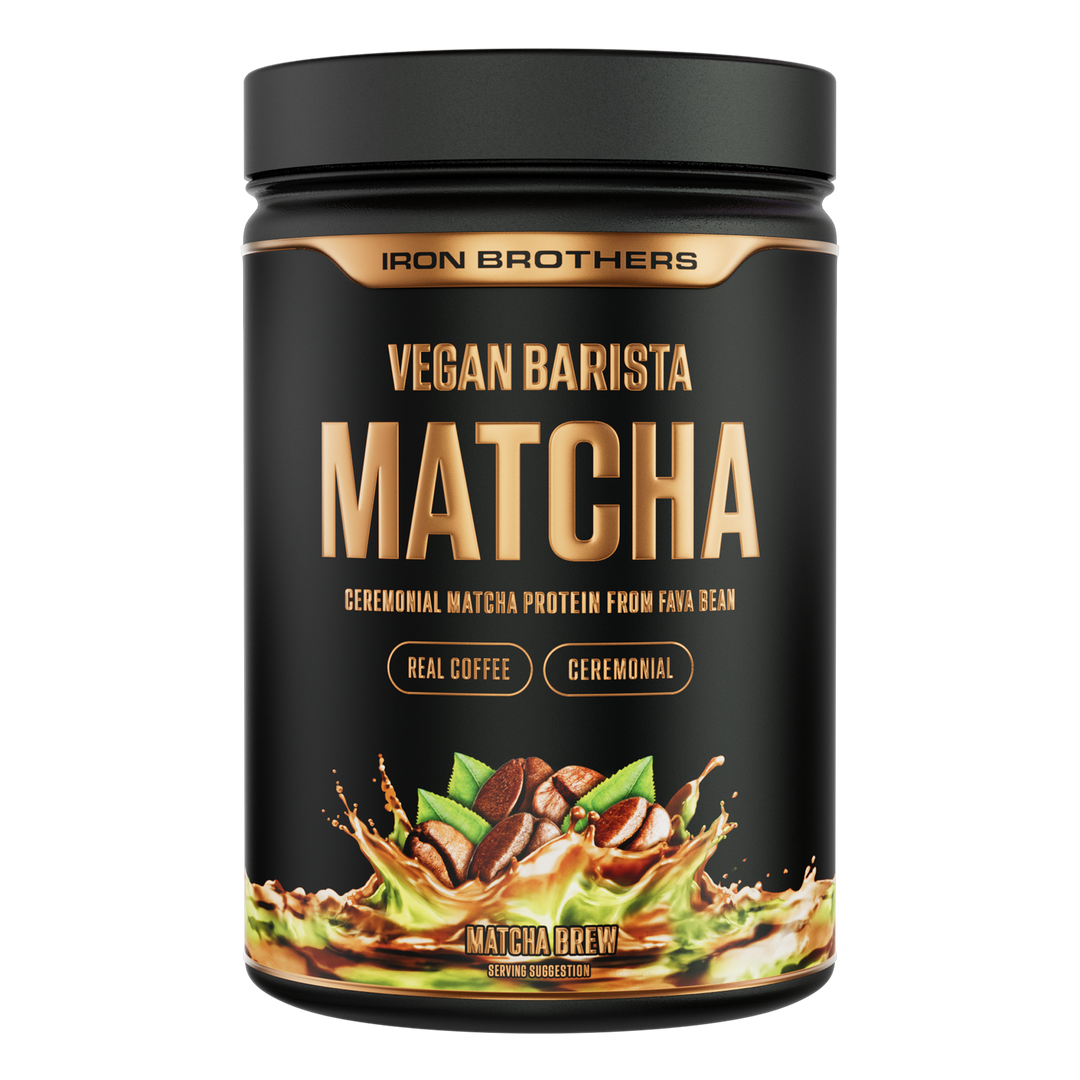 Vegan Barista Protein Matcha Brew von Iron Brothers - Kaffee Matcha Geschmack
