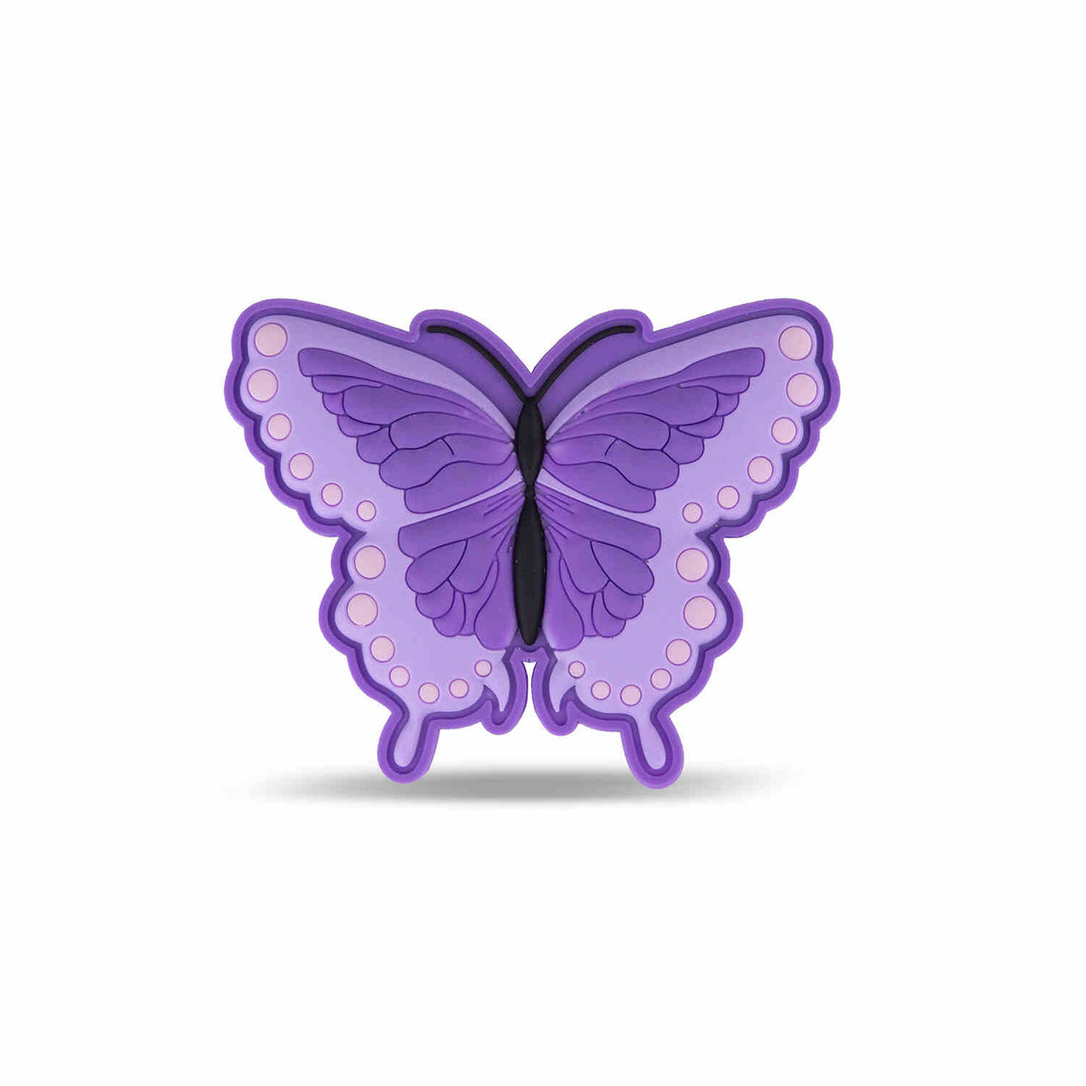 Velcro Rubber Patch Violet Purple Butterfly