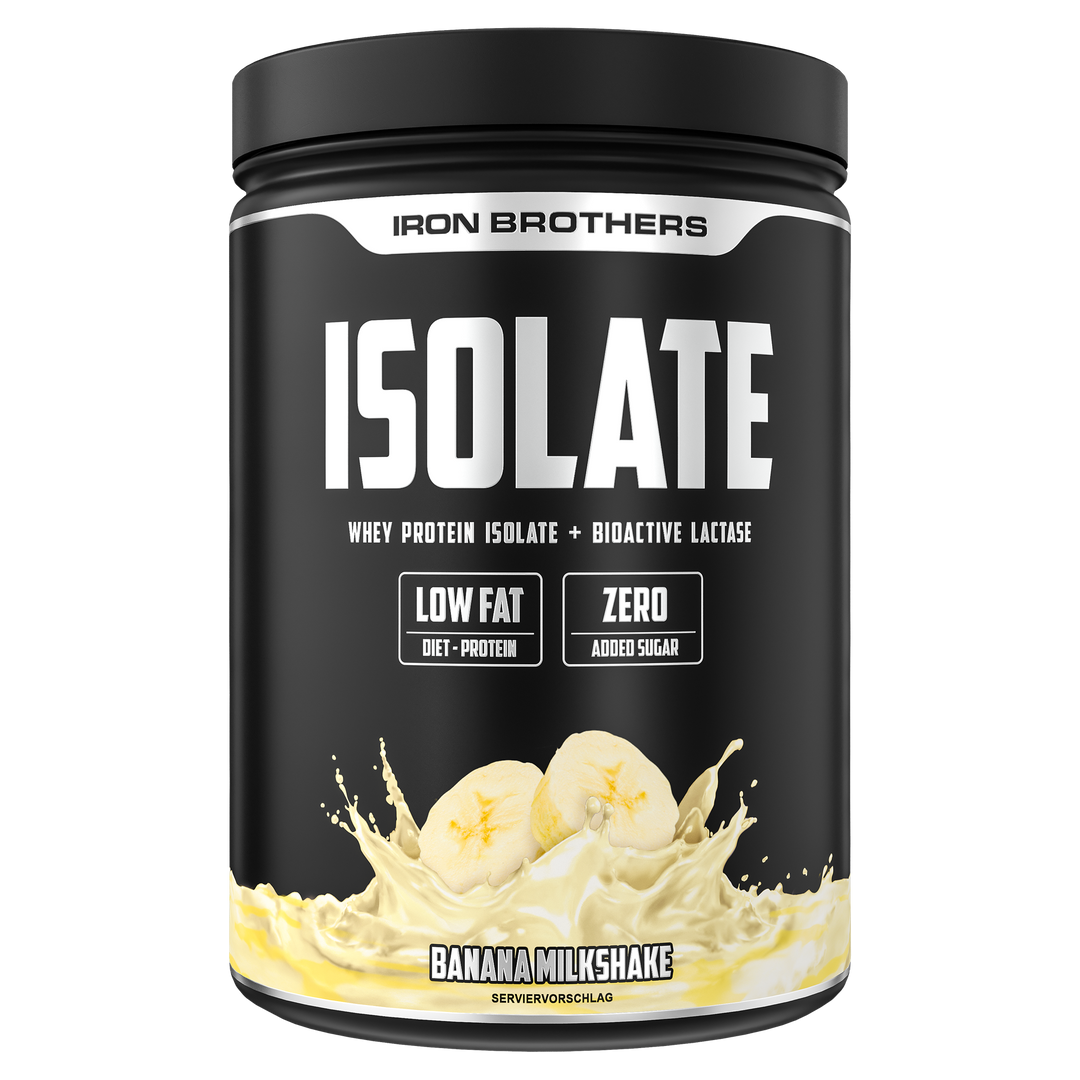 Iron Brothers Whey Protein Isolate Banana Milkshake Geschmack 908g Dose, Banane