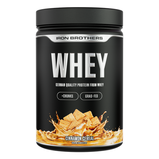 Iron Brothers Whey Protein Konzentrat Cinnamon Cereal Geschmack 908g Dose, Zimt Cornflakes