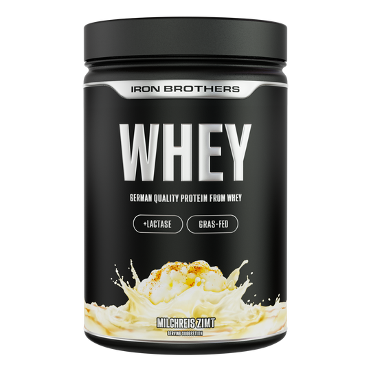 Iron Brothers Whey Protein Konzentrat Milchreis Zimt Geschmack 908g Dose, Milchreis