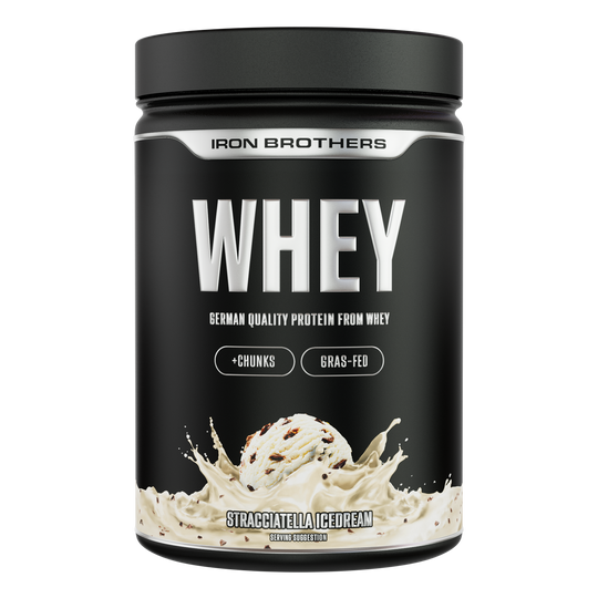 Iron Brothers Whey Protein Konzentrat Stracciatella Icedream Geschmack 908g Dose, Stracciatella