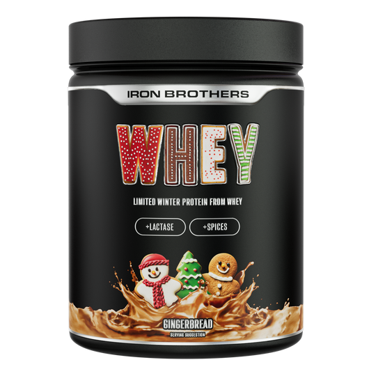 Whey Protein (Winter Edition) von Iron Brothers - Gingerbread, Lebkuchen Geschmack