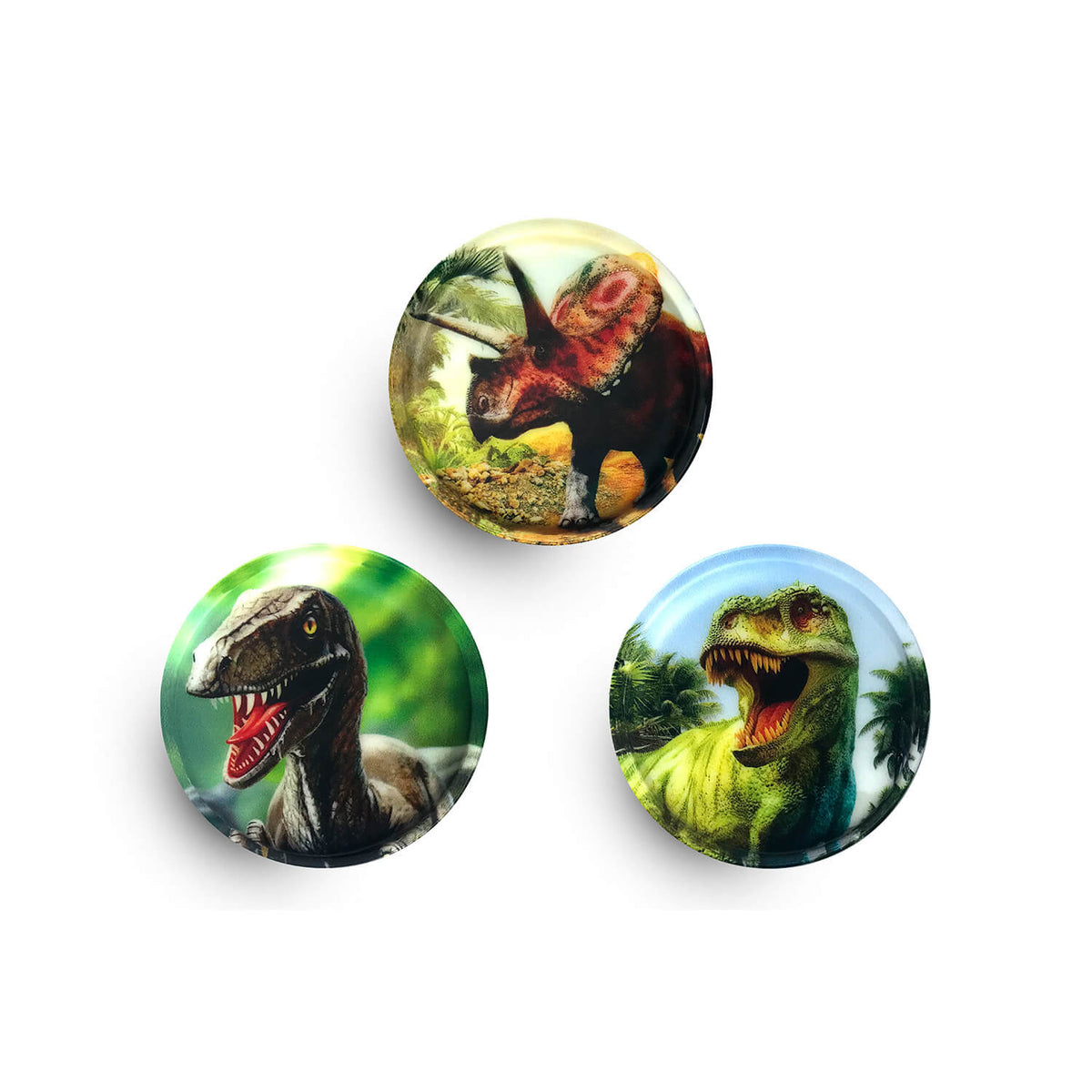 Belmil Patch Set – 3-Piece Velcro Patches 'Dinosaurs' featuring a fierce T-Rex design that adds a fun touch to your bags.
